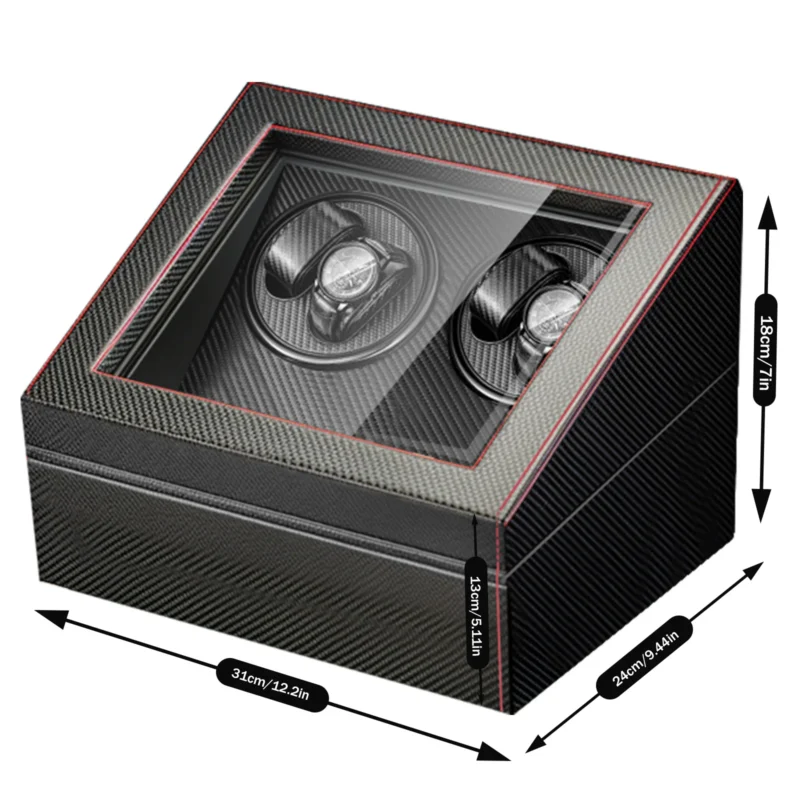 10-Slot Premium Automatic Watch Winder Display Box with Silent Motors for Luxury Timepieces - Image 2