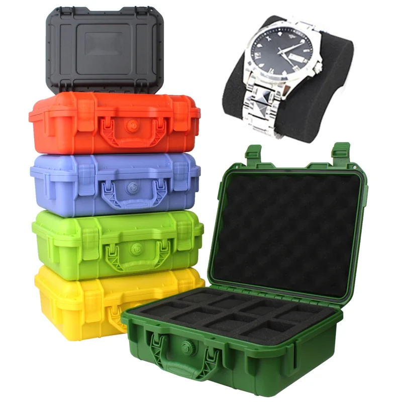 8-Slot Premium Watch Display Case with Moisture-Proof Protection and Thickened Padding