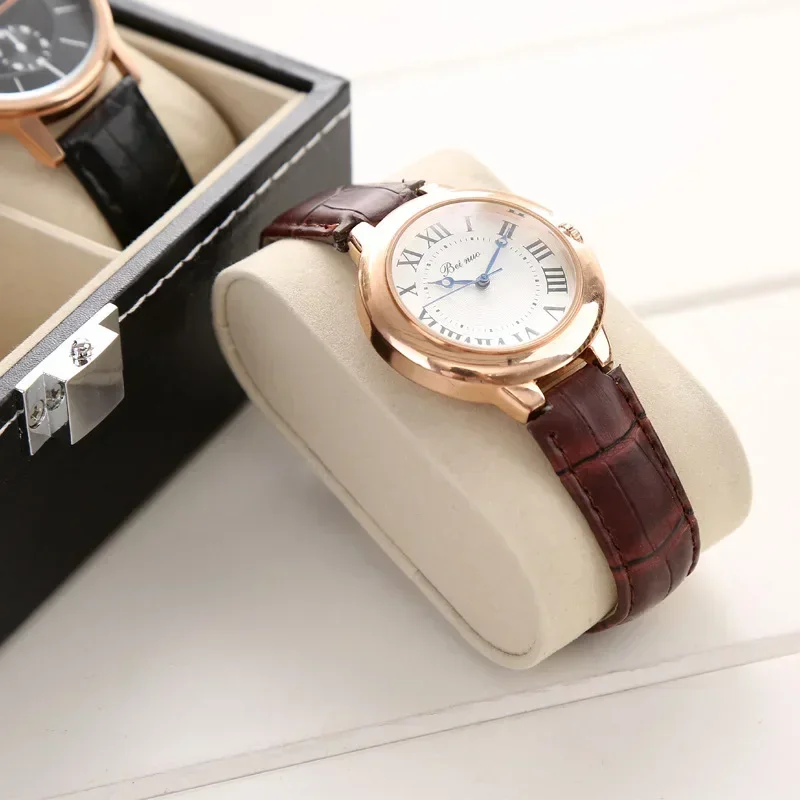 Multi-slot watch roll case for active men traveling with multiple timepieces