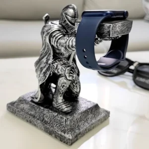 Knight Resin Apple Watch Display Stand with Charging Dock for iWatch Series & Ultra