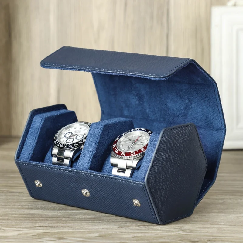 Premium 4-Slot Travel Watch Roll Case with Portable Storage for Luxury Timepieces - Image 11