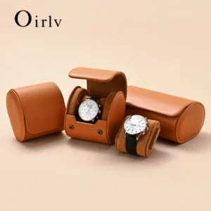 Premium 3-Slot Travel Watch Roll Case with Microfiber Interior for Luxury Timepiece Protection