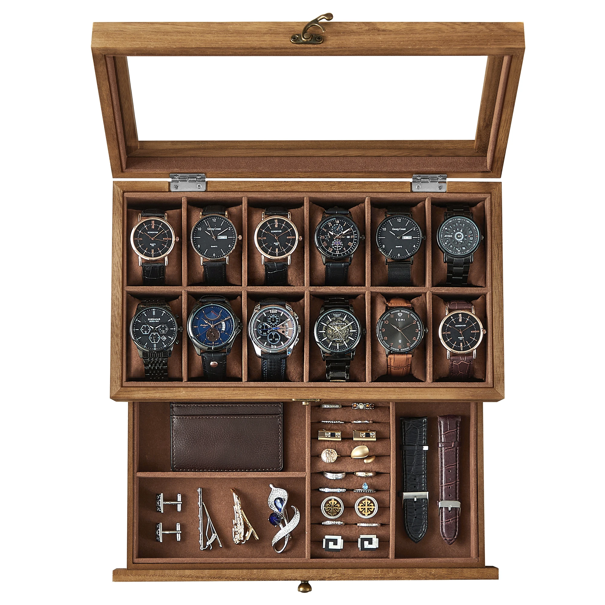 Luxury watch display case that doubles as fine furniture