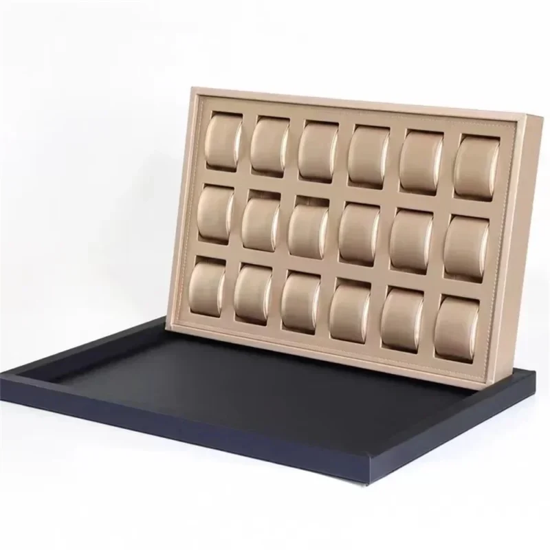 Premium Wooden 15/18-Slot Watch Display Box with Shockproof Protection for Luxury Collections - Image 13