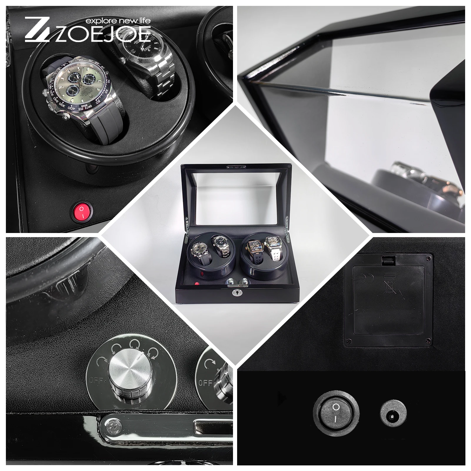 Multi-slot watch winder with environmental controls