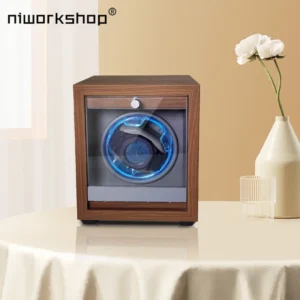 Elegant Wooden Single Watch Winder with 4 Rotation Modes for Luxury Automatic Timepieces