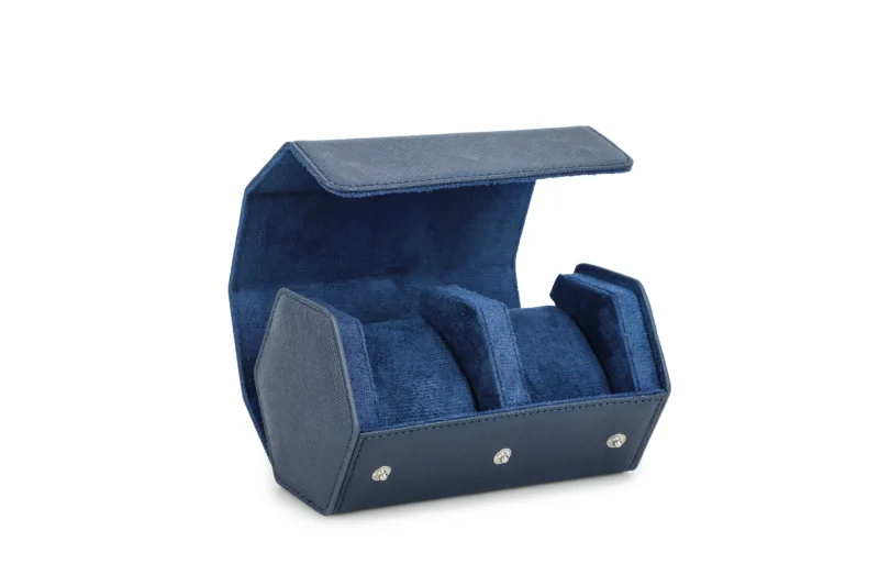 Premium Leather 2-Slot Watch Roll Travel Case with Protective Interior for Collectors - Image 8