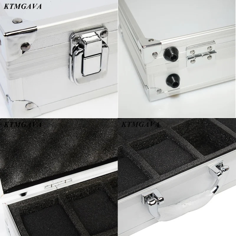 18-Slot Aluminum Watch Storage Display Case with Elegant Black Finish for Collectors - Image 6