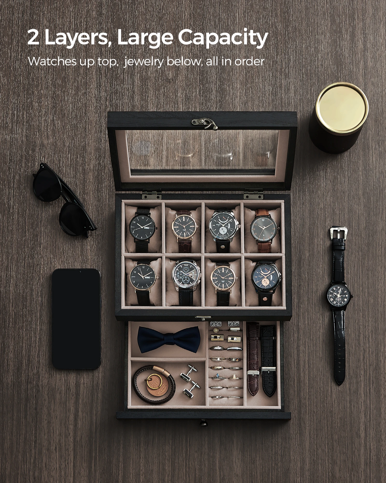 Various leather cleaning products for watch box maintenance