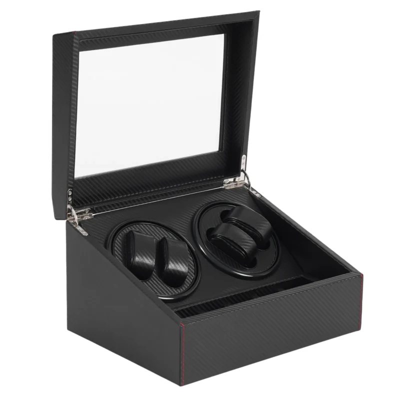 4-Slot Luxury Automatic Watch Winder with Silent Motor and Display Case - Image 7