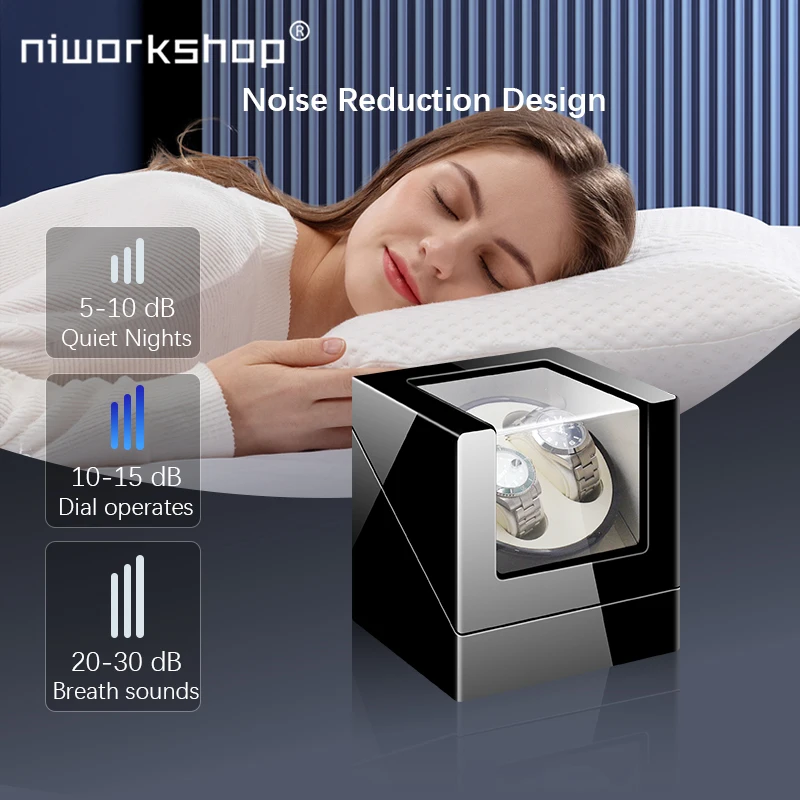 Luxury dual motor watch winder with sophisticated storage