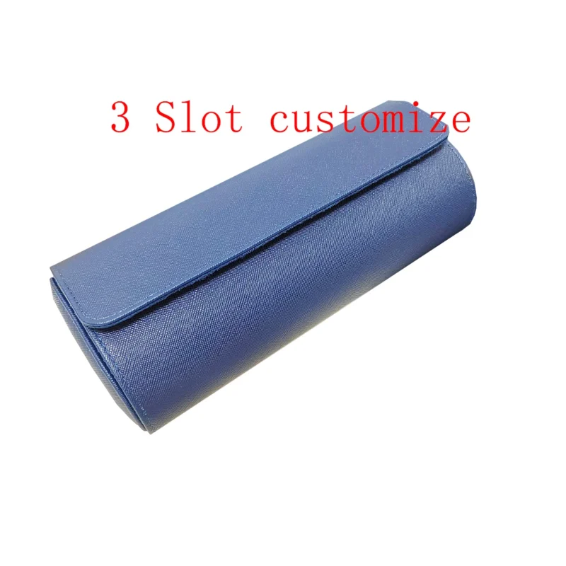 Premium Leather Travel Watch Roll Case with Custom Engraving for Men - Image 7