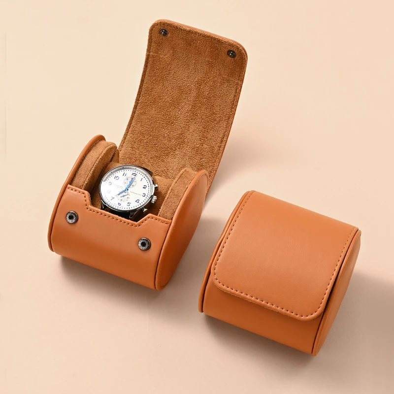 Luxury watch storage solution with moisture control features for leather preservation