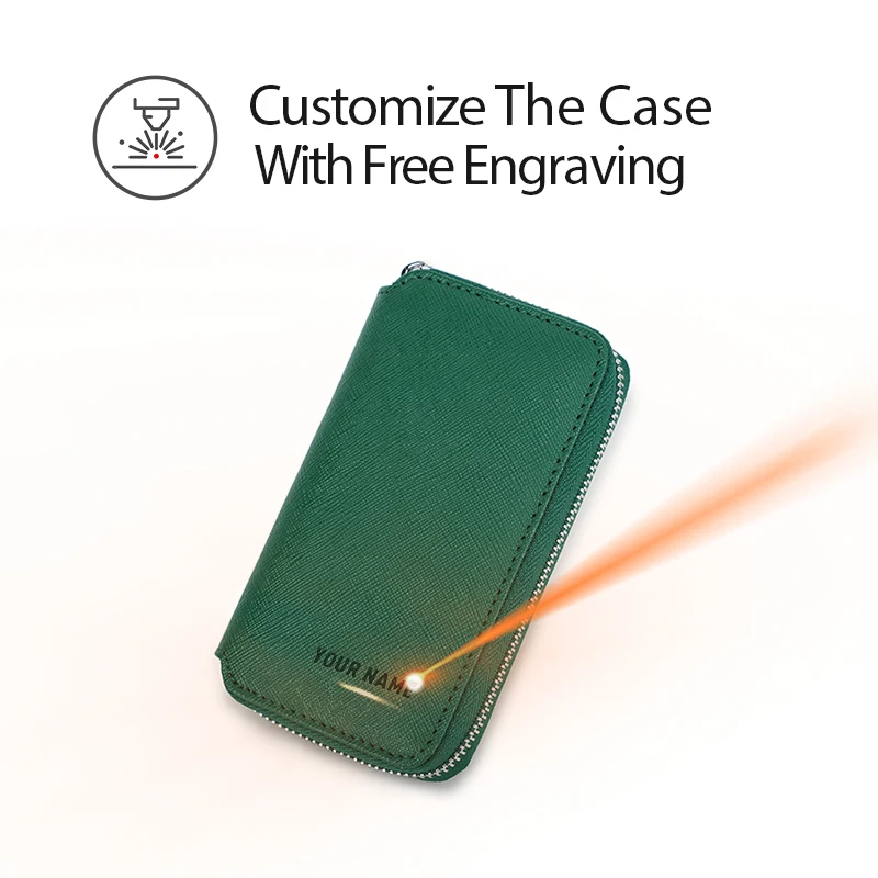Premium zippered watch case for secure travel storage