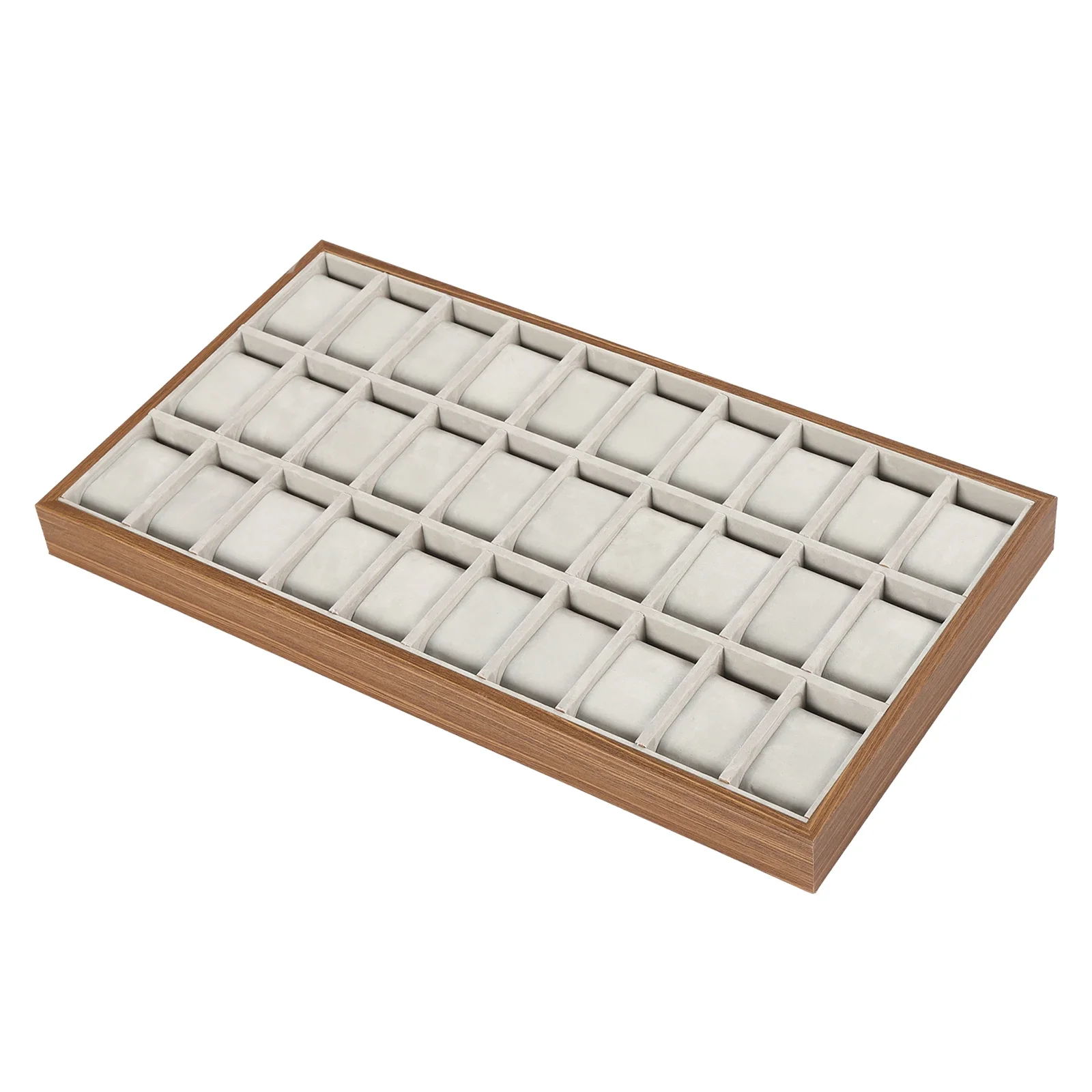 Multi-compartment wall-mountable watch display case for small living spaces