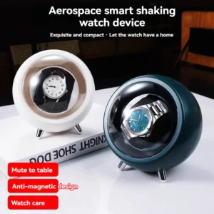 Dual Motor Watch Winder Box with USB Power for Automatic Timepieces