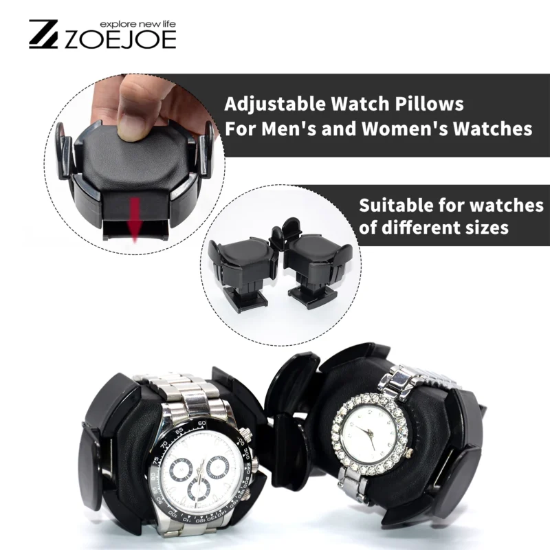 3-Slot Carbon Fiber Touchscreen Watch Winder with Fingerprint Lock and Adjustable Pillows - Image 6