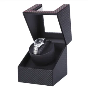 Dual Slot Automatic Watch Winder with Silent Motor for Luxury Timepiece Collection