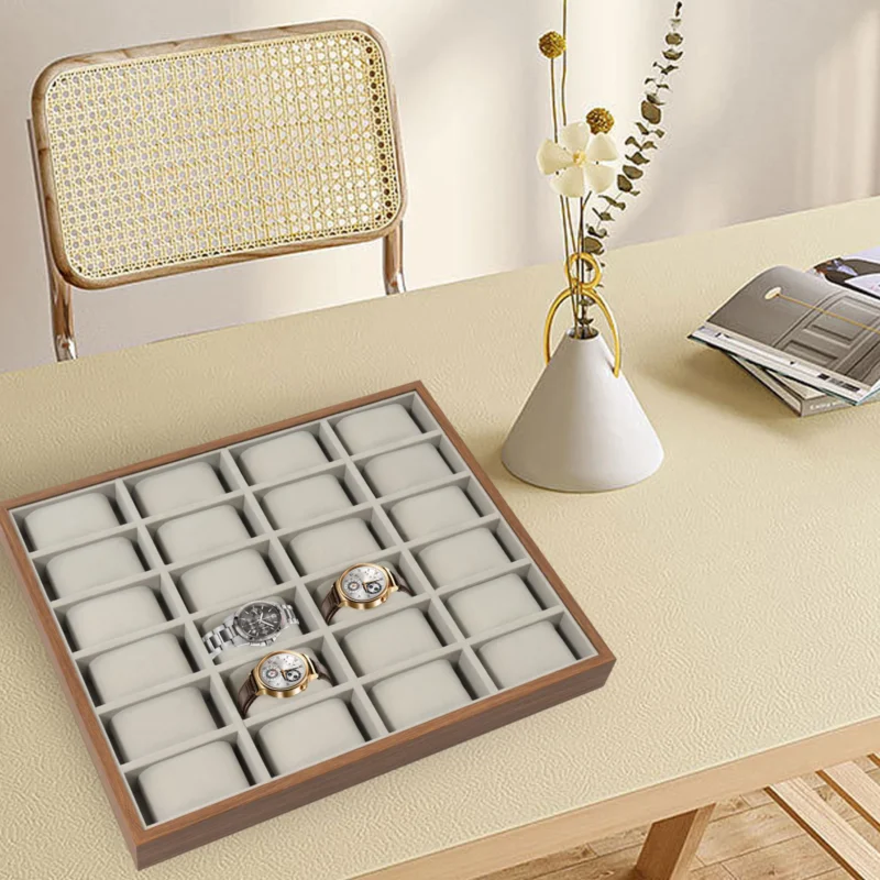 30-Compartment Luxury Watch Storage Box with Display Case for Collectors - Image 4