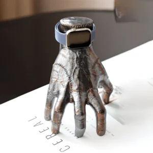 Hand-Shaped Apple Watch Charging Stand with Suction Cup Base for iWatch Series