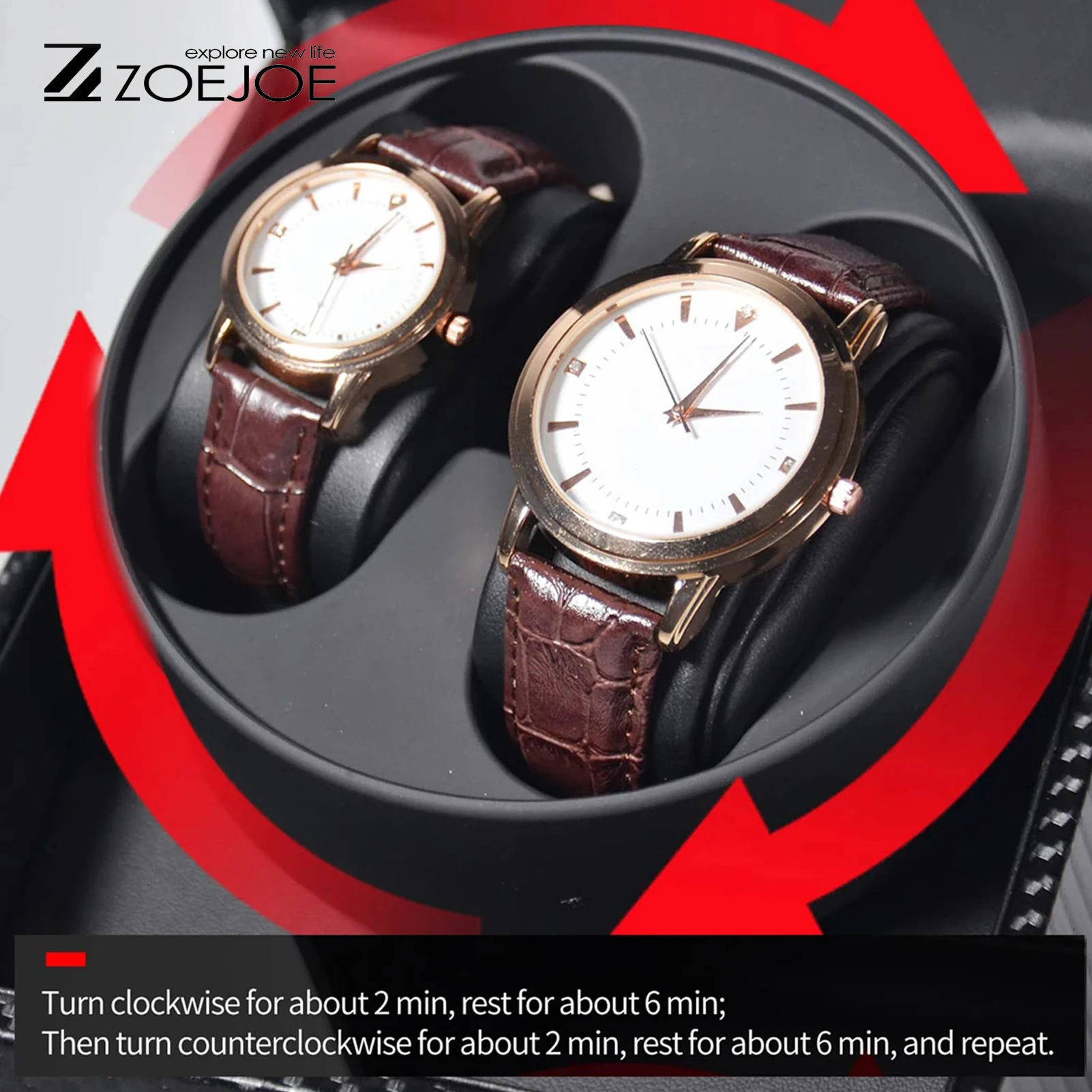Premium multi-slot watch storage case with protective compartments for active men