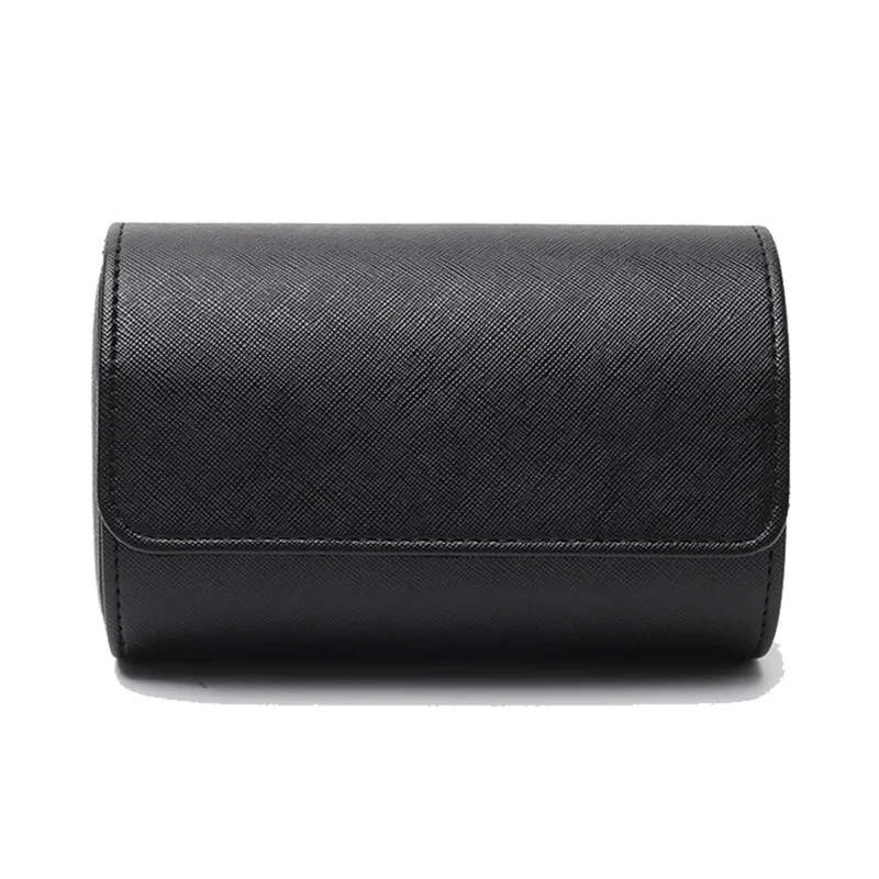 Luxury Leather 3-Slot Watch Travel Roll with Protective Interior for Collector's Timepieces - Image 14