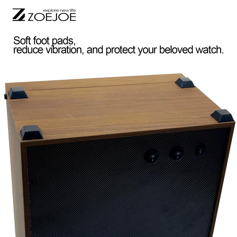 4-Slot Automatic Watch Winder Box with Silent Motor for Luxury Timepieces - Image 6